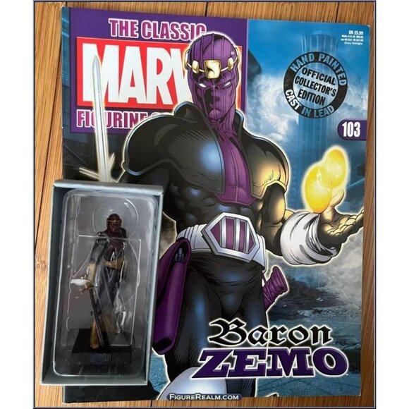 Eaglemoss 1:16 Classic Marvel Figurine w/Book: Baron Zemo #103 - Picture 1 of 1